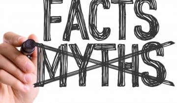 The words Facts and Myths. Myths is crossed out.