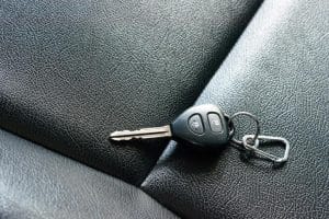 keys on car seat