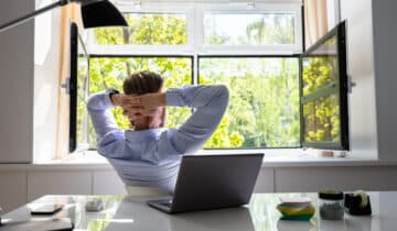 Businessman Relaxing On Chair